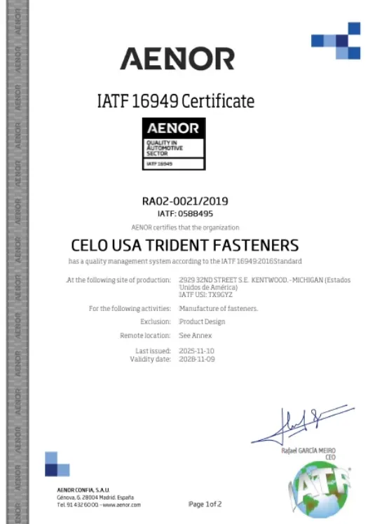 IATF 16949:2016