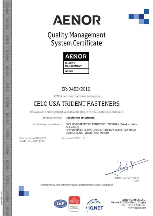 ISO 9001:2015