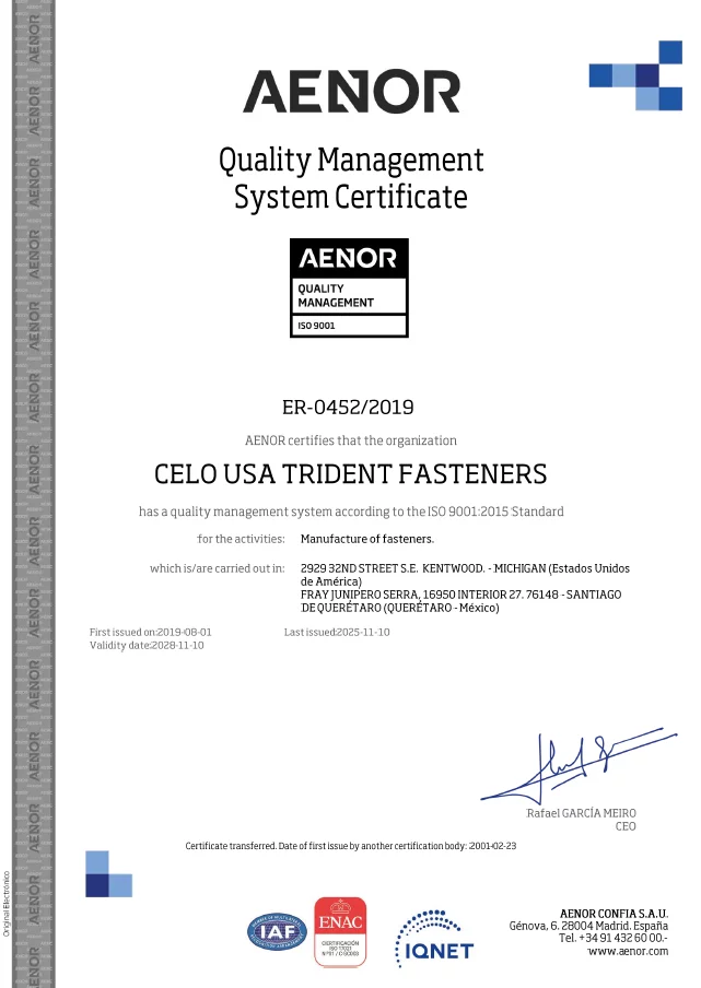  ISO 9001:2015