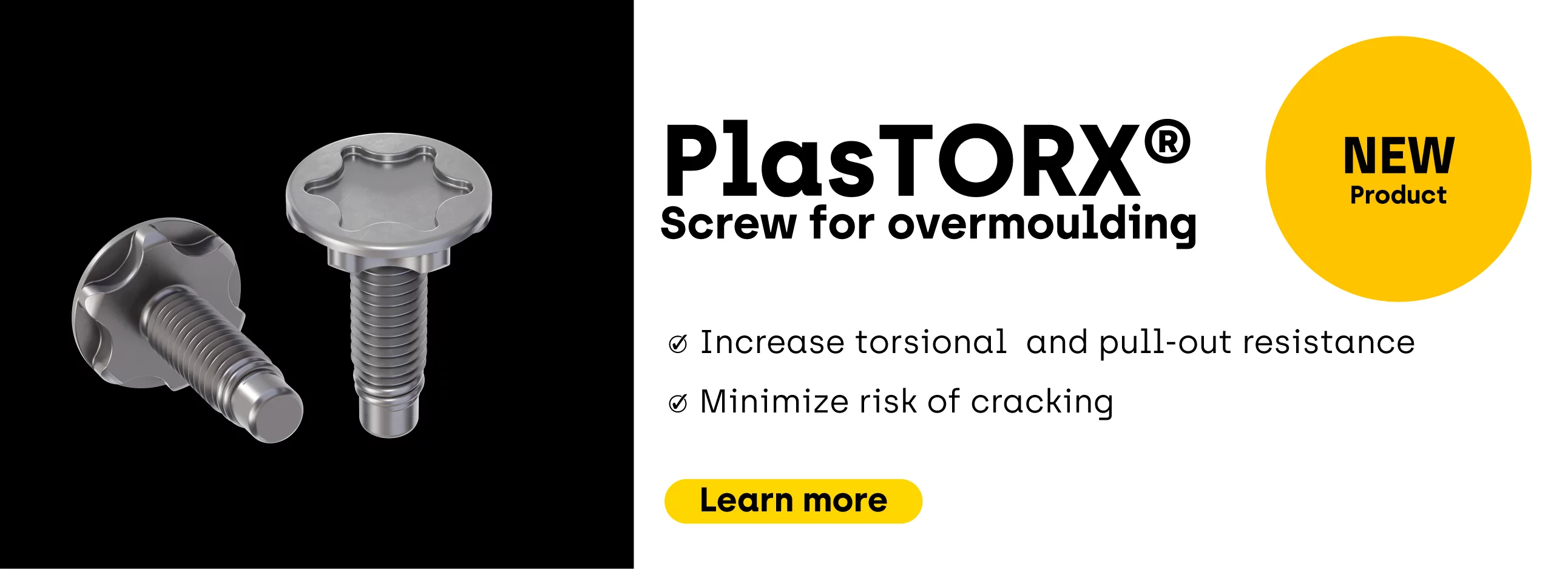 PlasTORX® overmolding stud