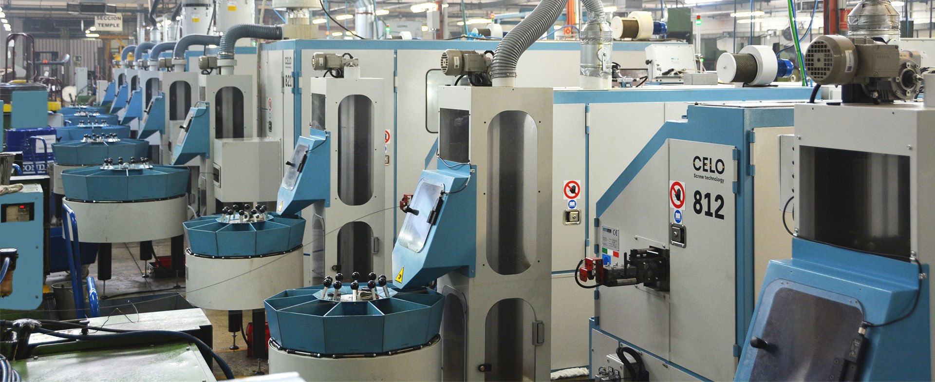 A view of the CELO factory and its many advanced manufacturing systems