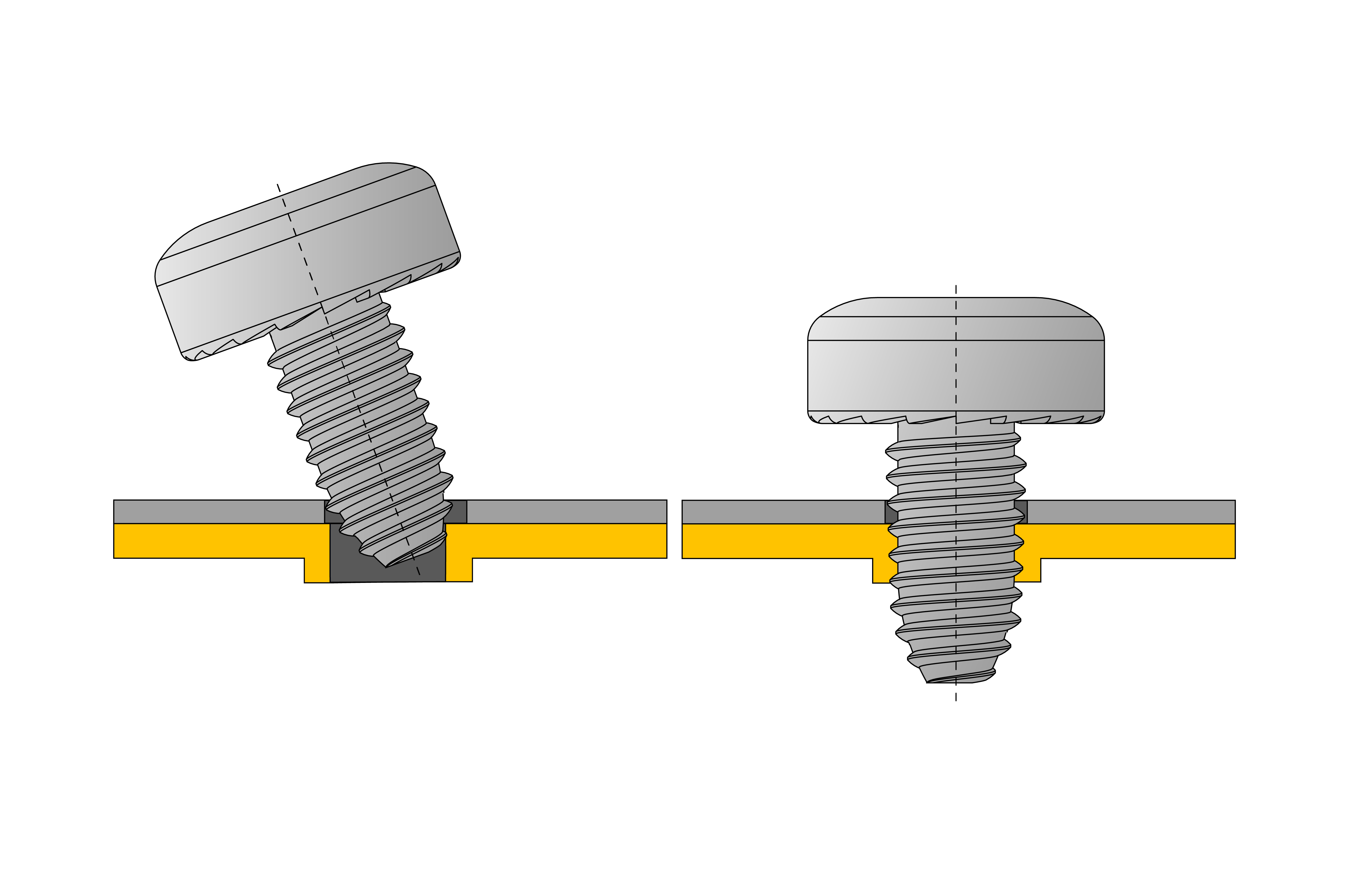 Screws for thin metal sheet assembly - CELO