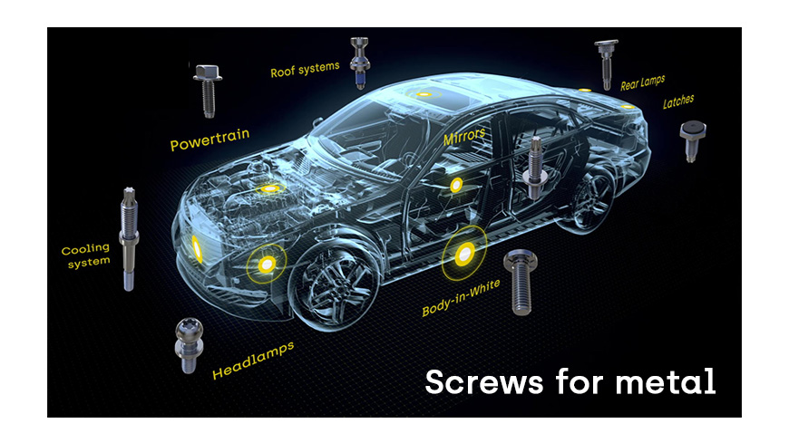 screws for metal automotive sector
