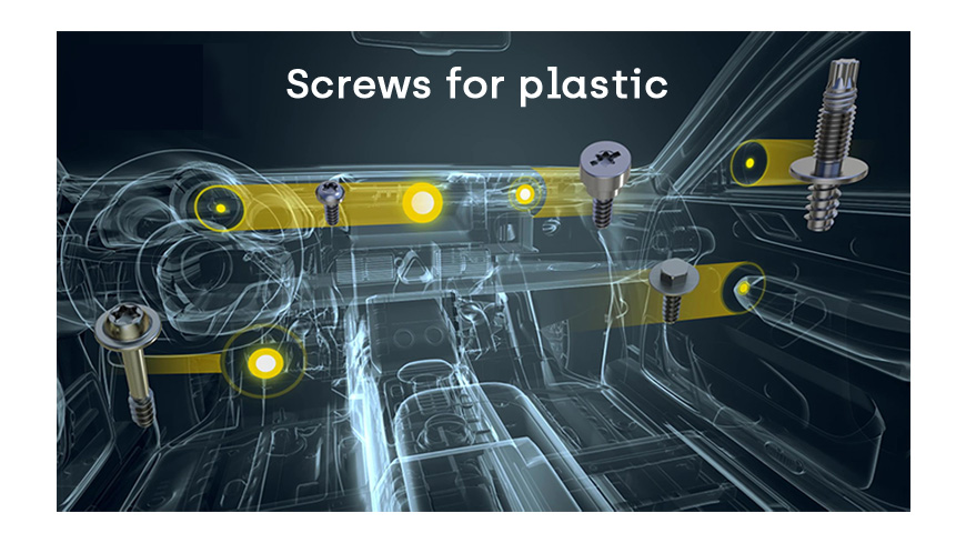 screws for plastic automotive sector