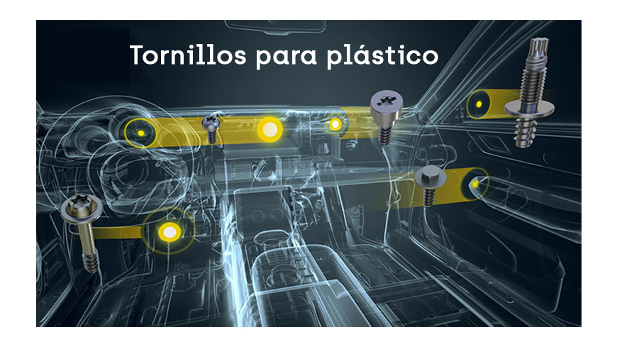 tornillos para plásticos sector automovil