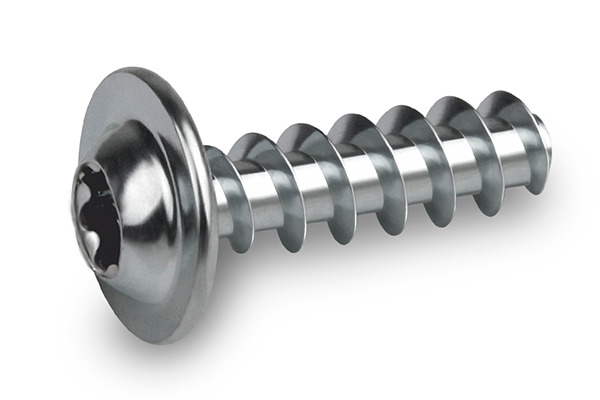 Tornillo CELOspArk® zincado, cabeza alomada con arandela, TORX PLUS®