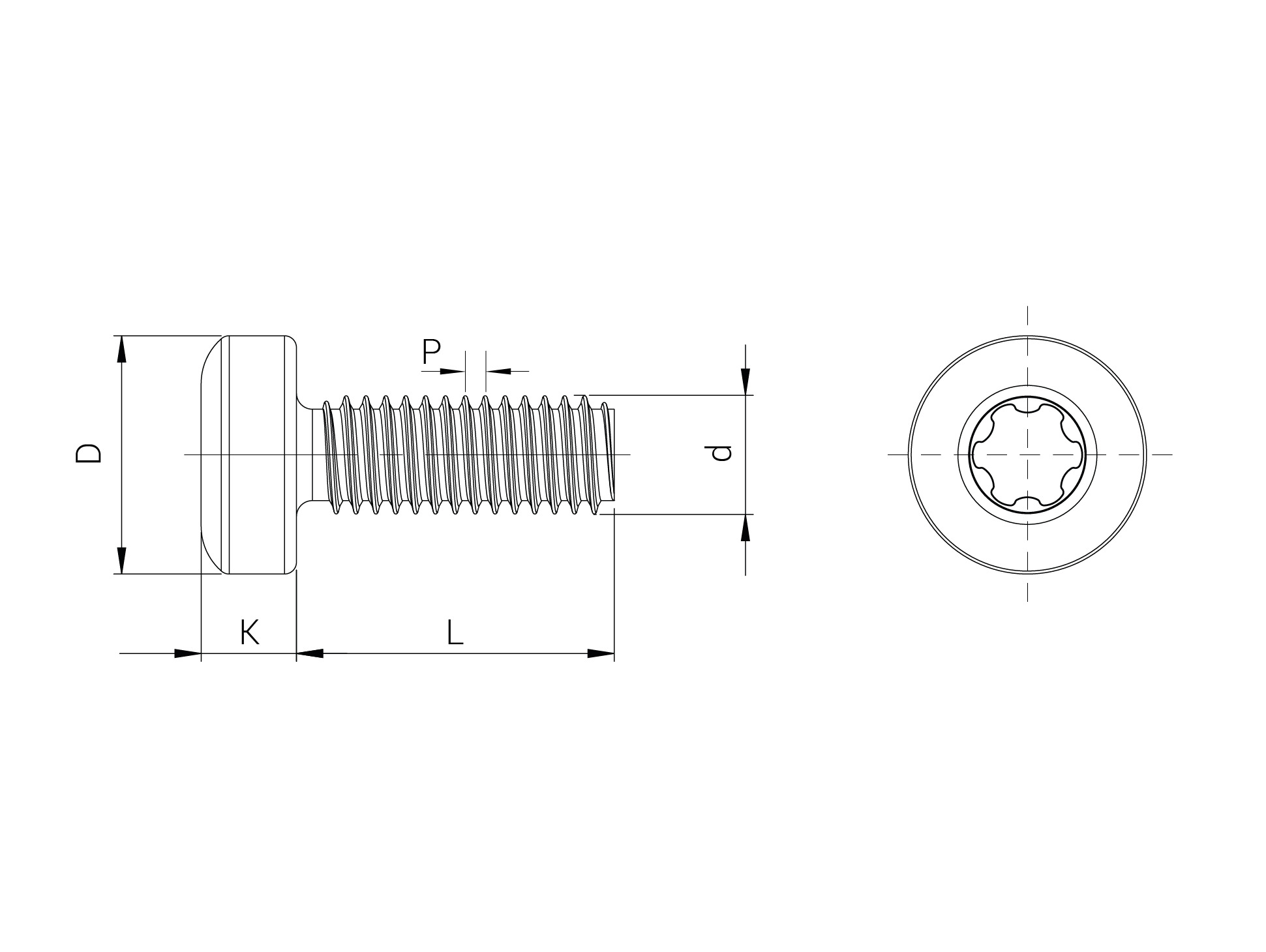 Tornillo POWERLOK®, cabeza alomada, TORX PLUS® AUTOSERT®