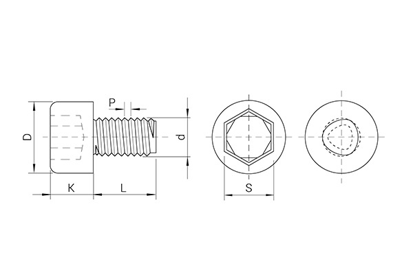 TAPTITE II® Schrauben, Gewinde, Zylinderkopf und Innensechskant