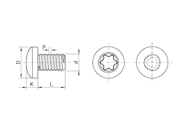 TAPTITE II® Schrauben, Gewinde, Linsenkopf,  TORX®