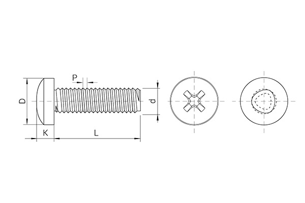 Vis TAPTITE 2000®, tête cylindrique bombée PHILLIPS