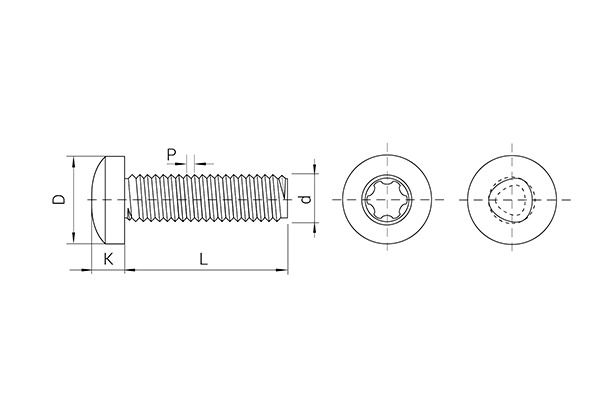 Tornillo TAPTITE 2000® zincado, cabeza alomada, TORX PLUS® AUTOSERT®