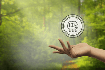 Carbon footprint, offsetting, and CO2 removal registry