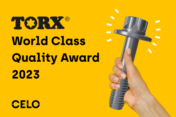 TORX® Drive System World Class Quality Award 2023